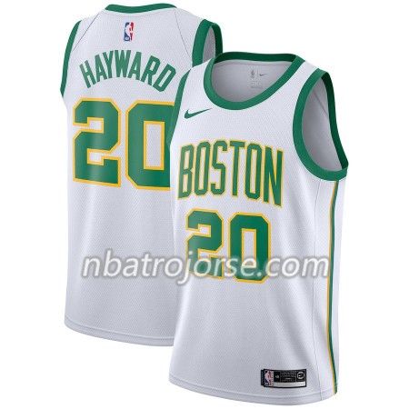 Män Boston Celtics Tröja Gordon Hayward 20 2018-19 Nike City Edition Vit Swingman